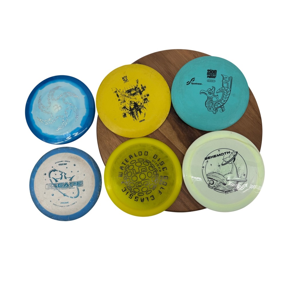 Mixed Brand Disc Golf 6 Disc Lot Dynamic Discs Remix Sportneer Drivers Putters